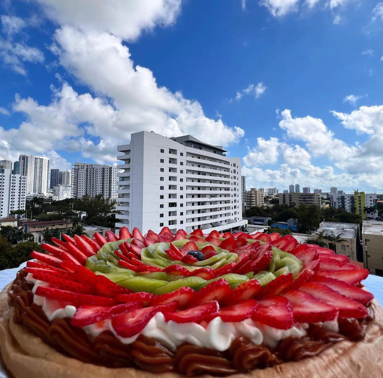 Strawberry-Kiwi Pavlova.