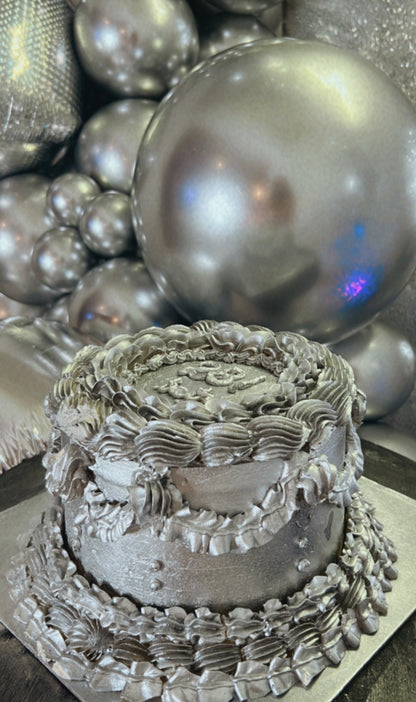 Vintage Silver Cake