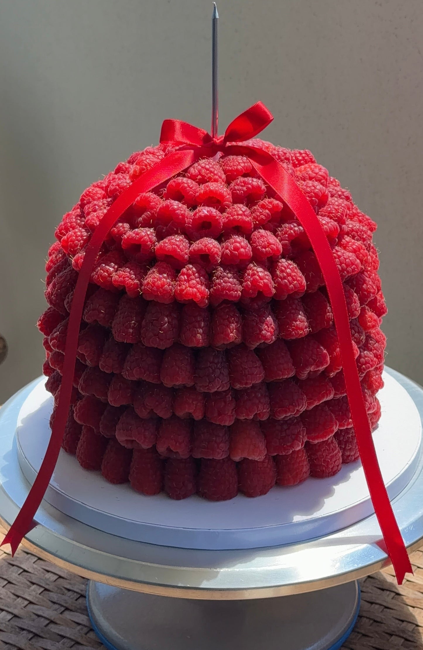 Raspberry Dome Cake