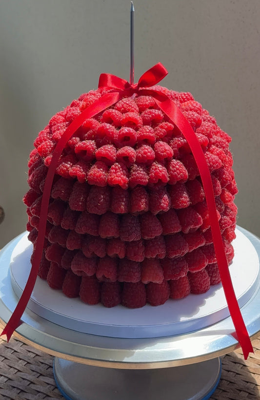 Raspberry Dome Cake
