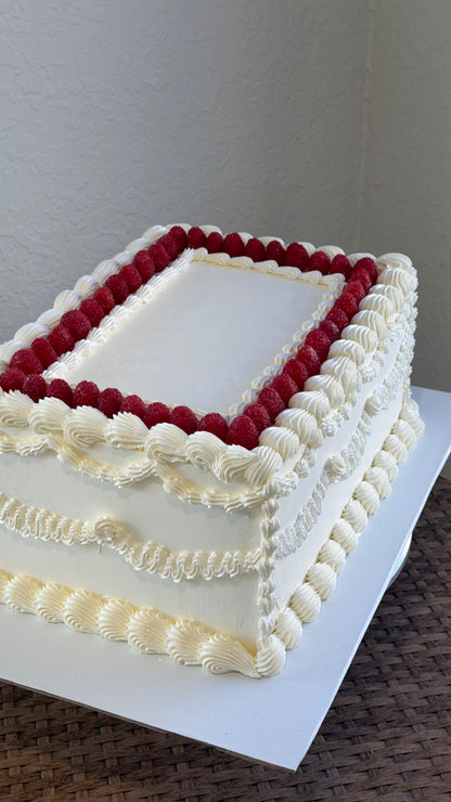 Rectangle Vintage Cake