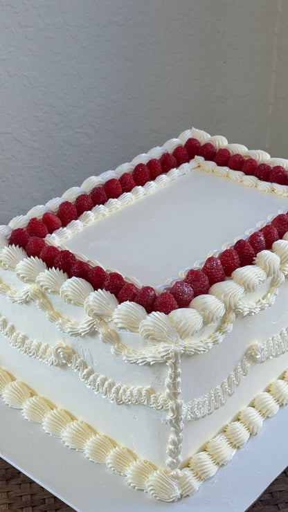 Rectangle Vintage Cake