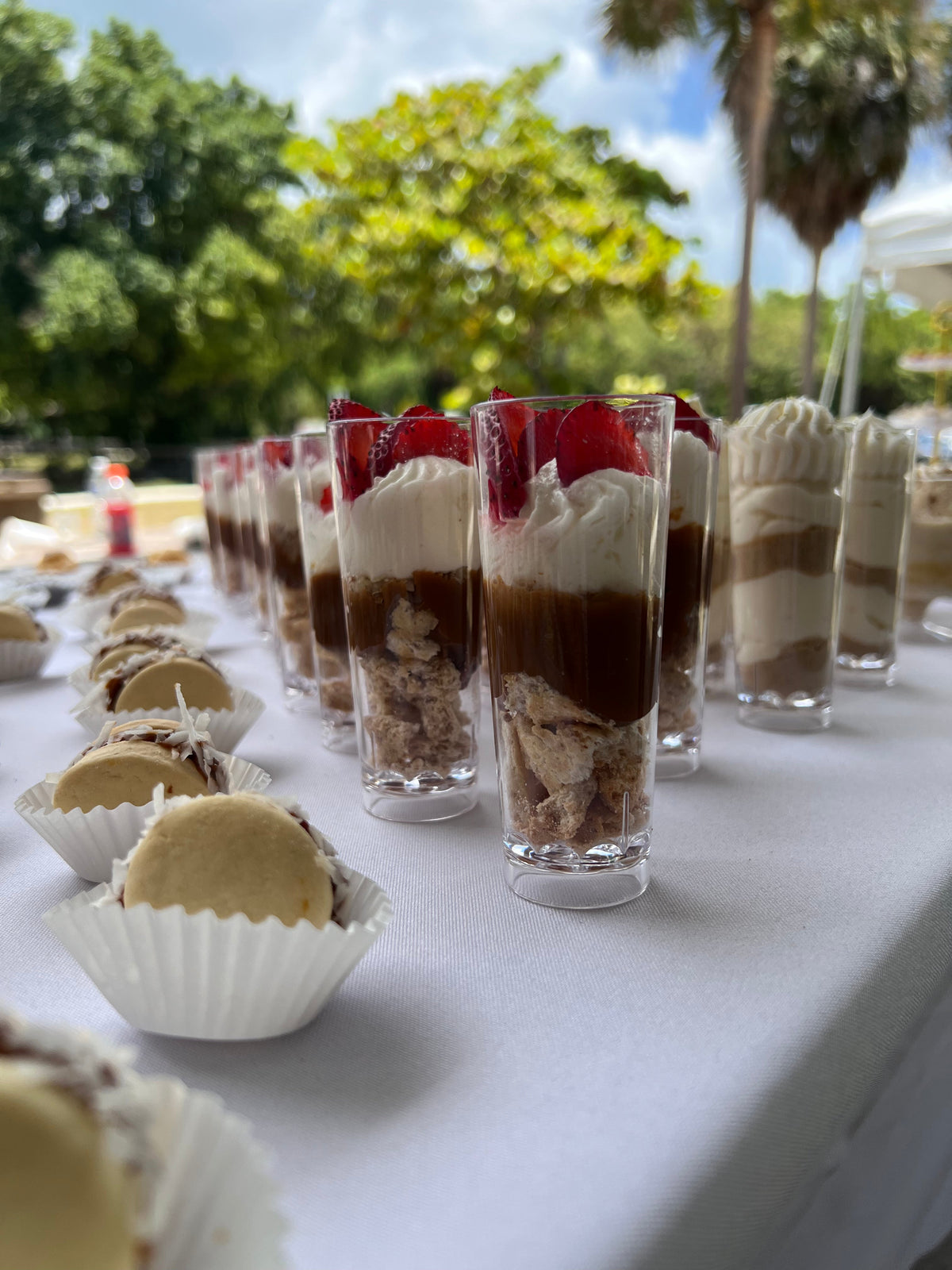 Party size dessert shots by Pavlova by FM in Miami